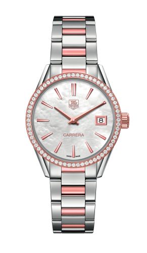 TAG Heuer Carrera Lady Quartz 32 Stainless Steel / Rose Gold / Diamond / MOP / Bracelet